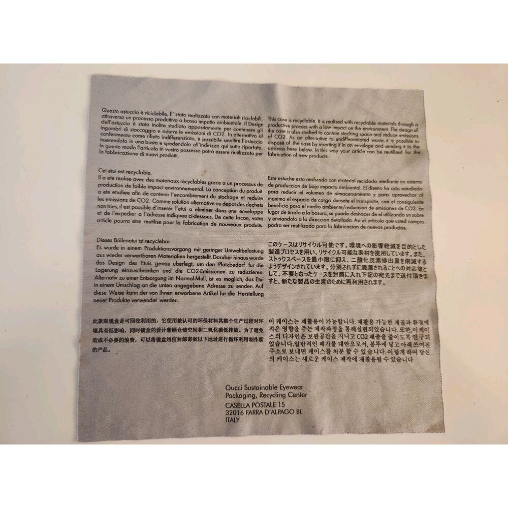 Gucci Collapsible Triangular Dark Brown Leather E… - image 7